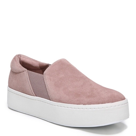 🔴SOLD🔴 Vince Warren Suede Sneaker Pink Size 7.5 - Picture 2 of 14